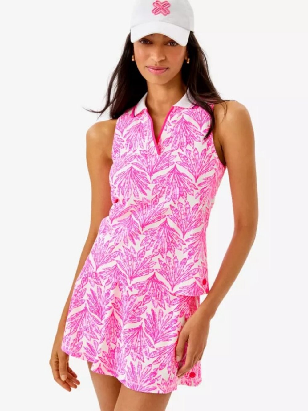 NWT Lilly Pulitzer Alister Women's Sleeveless Golf Polo Shirt
